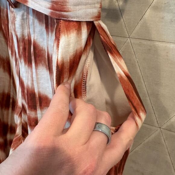 BANANA REPUBLIC ZEBRA PRINT WIDE LEG MERIDIAN LINEN PANT  #860389 - Picture 7 of 8